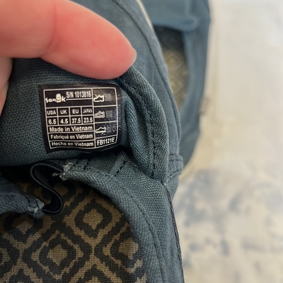 Good condition Sanuk blue slide on shoes. Super comfy! Sz 6.5 - Picture 4 of 4